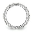 thumbnail image 2 of Diamond2Deal 14K Or Blanc 3 cttw Bande Éternité Complète pour Femmes Taille 5, 2 of 7