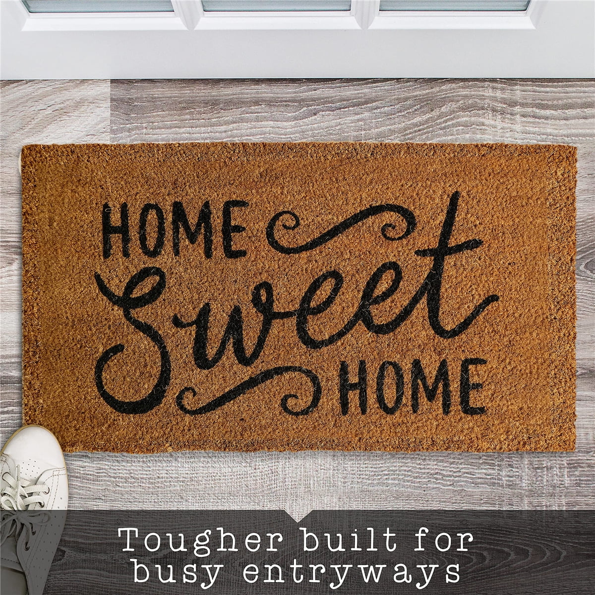 FREE SHIPPING - Coir Door Mat 22x36 - Home Sweet Home 