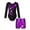 Purple, variant on TiaoBug Kids Girls Shiny Diamonds Long Sleeve Gymnastics Ballet Dance Leotard with Shorts Sports Workout Outfits Red 8