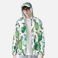 thumbnail image 4 of Goofa Cactus Plants1 Printed Women's UPF 50+ Sun Protection Hoodie Jacket Lightweight Long Sleeve Sun Shirt for Women with Pocket Hiking Outdoor-Large, 4 of 9