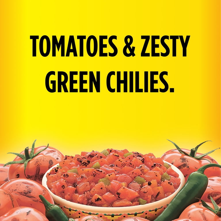 RO-TEL Fire Roasted Diced Tomatoes and Green Chilies, 10 oz, Spicy