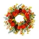 thumbnail image 2 of Corona de otoño con flores artificiales de granja para puerta de entrada, peonías 45cm, 2 of 9