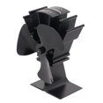 thumbnail image 1 of Wood Stove Fan, Silent Circulating Warm Air High Temperature Resistance Heat Powered Stove Fan Professional  For Log, 1 of 8