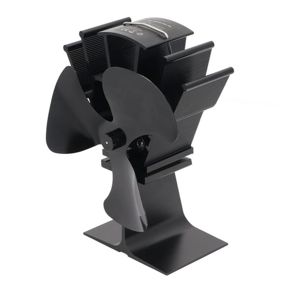 Wood Stove Fan, Silent Circulating Warm Air High Temperature Resistance Heat Powered Stove Fan Professional For Log