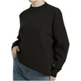 thumbnail image 2 of Jjayotai Womens Sweater, Thin Knitted Sweaters, Long Sleeve Shirts Plus Size Pullovers, Solid Fall Winter Clothes Black M, 2 of 3