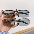 thumbnail image 3 of Men's smart Photochromic Polarized Glasses - Auto-Tint Anti-GLARE & Blue Light Blocking for Driving Day & Night, Retro Pilot Style, 3 of 8
