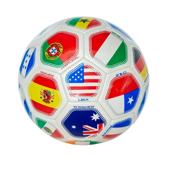 World Cup Ball Country Flags World Club National Teams Flag Soccer Ball Size 5 - A Grade