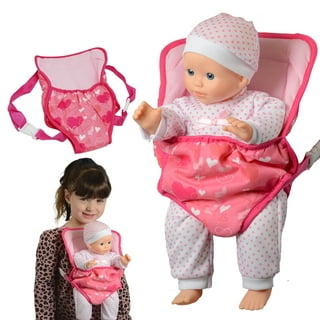 zhaomeidaxi Baby Doll Carrier, Padded and Soft Front Doll Sling Carrier, for Dolls 18 Inches