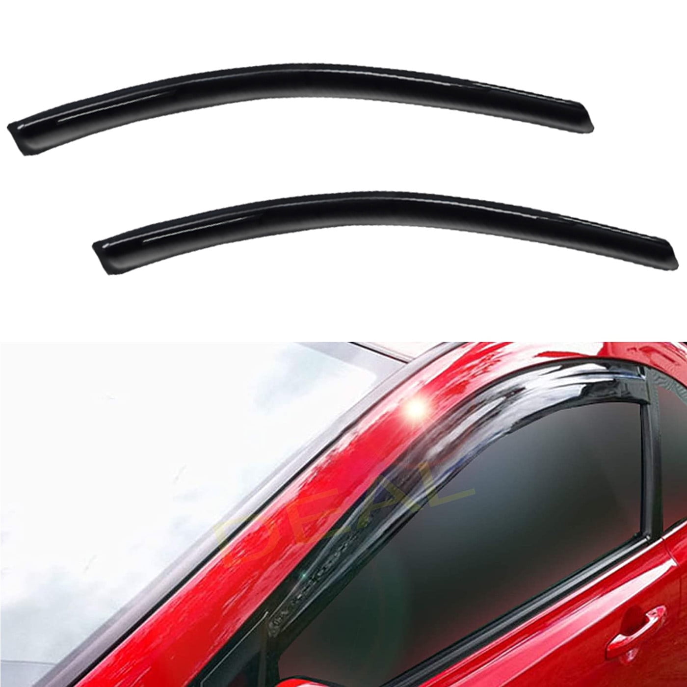 2013-2017 Accord IKON MOTORSPORTS In-Channel Window Visors - 2013-2017 Honda Accord Sedan Rain Guards - Foto 3