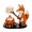 Fox, variant on Resin Forest Animal Campfire Aromatherapy Diffuser Hand Painted Candle Holder with Black Dachshund and Orange Cat Figurines Cozy Home Decor Gift for Animal Lovers