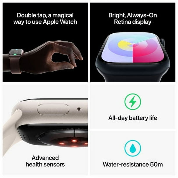 Apple Watch Series 9 (GPS) 45mm Pink Aluminium Case with Pink