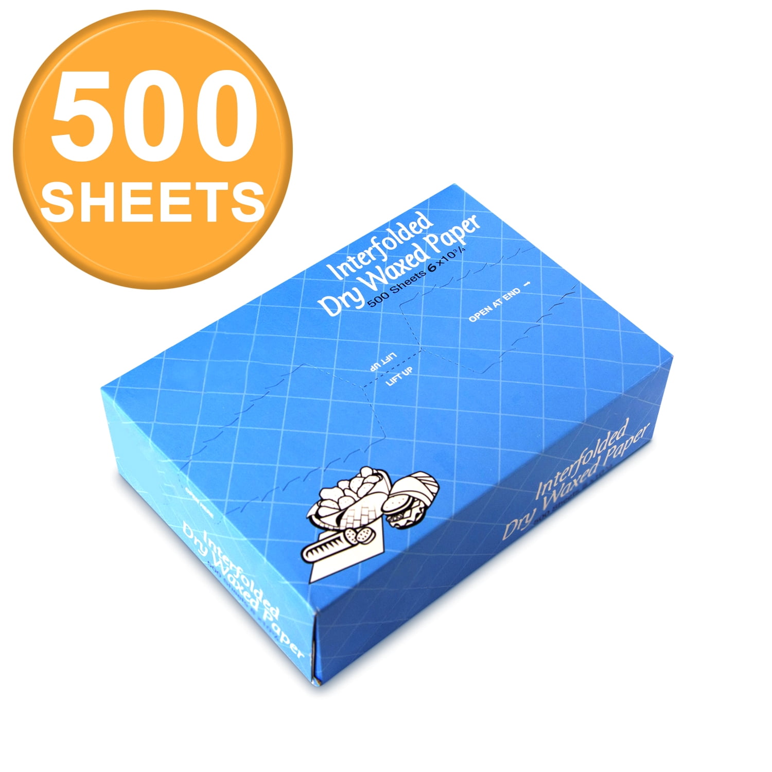 1000 Sheets Interfolded Dry Wax Paper White Bakery & Pastry Pick up Tissue 