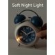 thumbnail image 3 of Alarm Clock, Metal 4 Inch Desk Table Analog Clock Silent with Night Light for Dormitory Home Office Travel Decor Alarm Clock (Pink), 3 of 4