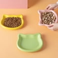 thumbnail image 4 of Pekkaxy Cat Head Shaped Pet Bowl, 5.9 x 4.7 in, Shallow Whisker-Friendly Design for Comfortable Feeding, Perfect for Dry or Wet Cat Food and Snacks, 4 of 9