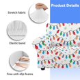thumbnail image 6 of XYZCANDO Christmas Lights Stretch Chair Slipcovers 4 Seater Couch Cover, Printed Sofa Cover, Universal Couch Cover Sofa Slipcovers for Living Room Bedroom, 6 of 6