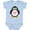 AE-Light Blue, variant on Inktastic Valentines Day Penguin Love Heart Gift Girls Baby Bodysuit