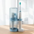 thumbnail image 6 of ufehgfjh,Toothbrush Stand With ToothBrush Cups/Cover,Toothpaste Stand Storage Organizer Stand,For Electric Toothbrushes,Toothpaste To, 6 of 7