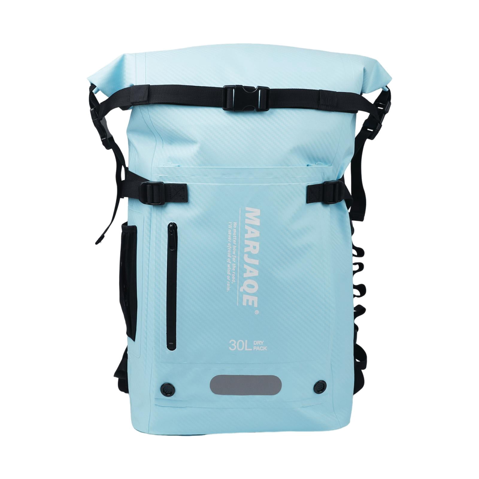 figatia 30 Liters Swimming Backpack Dry Bag for Snorkeling Rafting Multi Compartment Blue