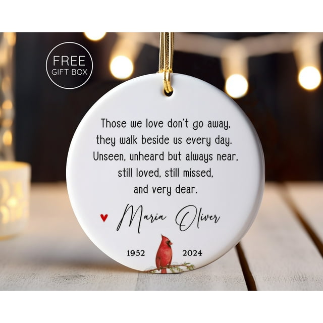 Memorial Christmas Ornament - In Loving Memory Keepsake - Memorial Ornament 2024 - As Picture - 3-Pack
