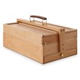 thumbnail image 2 of 7 Elements Wooden Multi-Function Artist Tool and Brush Storage Box - Beechwood Art Supply Organizer with Drawers, 2 of 5