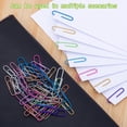 thumbnail image 5 of Clips De Papel 200 Piezas Jumbo Y Mediano (2 Pulgadas Y 1,3 Pulgadas) Clip De Papel De Colores Clips De Papel Grandes Clips De Papel De Varios Tamaños Para Papeleo Oficina Escuela Y Uso Personal, 5 of 5