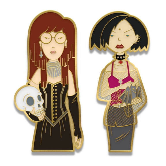 Disliz MTV Daria - Goth 2-Piece Enamel Pin Set