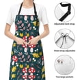 thumbnail image 5 of Rateoe Cartoon Leaf Mushroom Red Aprons with Pocket,Men Womens Aprons Waterproof Adjustable Cooking Aprons for Kitchen Gardening and Salon, 5 of 7