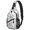 Pioneer Flower Floral Print Pattern-1, variant on Pioneer Flower Floral Print Pattern Sling Backpack, Unisex Hiking Chest Pack with Side Mesh Pockets, Breathable Padded Back Gift Ideas for Travel Shopping Commuting