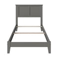 thumbnail image 3 of Leo & Lacey Madison Lit Plateforme en Bois Massif Simple TG, Gris, 3 of 6