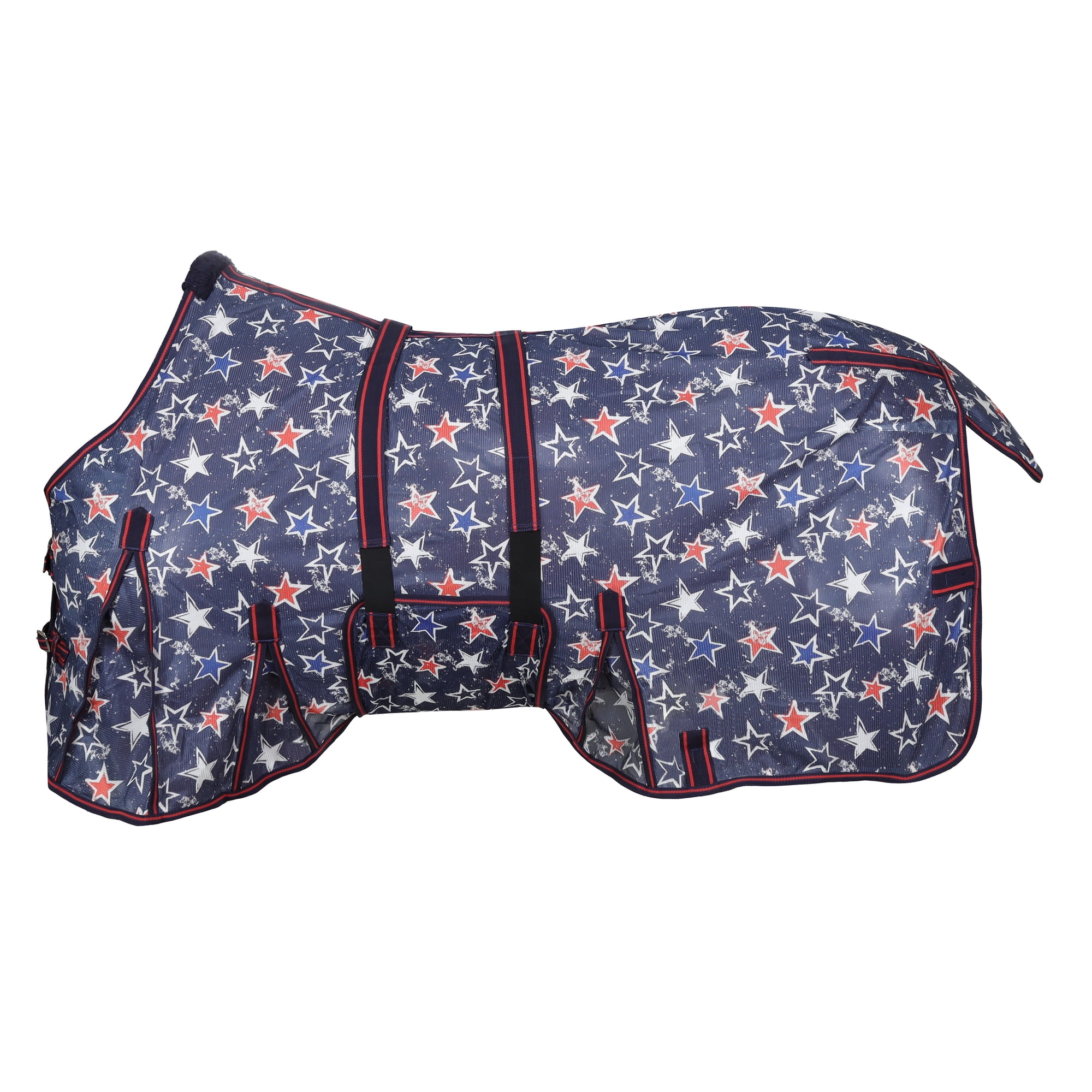 Showman Star-Spangled Mesh Fly Sheet - Medium Pony/Yearling (48" - 54")
