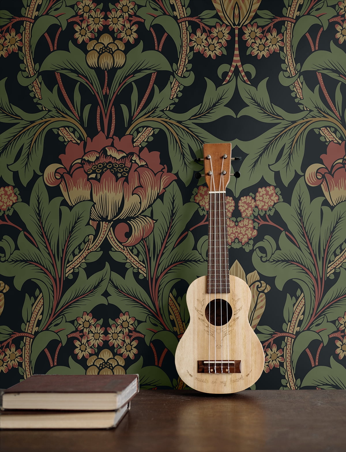 NextWall Wrought Iron & Clay Primrose Floral Peel and Stick Wallpaper