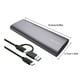 thumbnail image 5 of Matsuzay Carcasa NVME SSD Carcasa externa Unidad flash de alta velocidad Soporte doble Adaptador de disco duro tipo C Unidades de estado sólido Cables de computadora SL-TP06-CA/Negro, 5 of 6