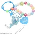 thumbnail image 2 of Dolphin Keychain for Women - Acrylic Beaded Wristlet Bracelet - Sea Animal Purse Charm for Car Keys & Handbag(DSF), 2 of 7
