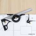 thumbnail image 5 of Multifunction Measuring Tools Stainless Square Ruler 180 90 45° Angles Ruler Adjustable Sliding Combination Square Ruler, 5 of 7