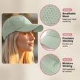 thumbnail image 3 of ATOYSOY Baseball Hats For Women Side Perforated Mesh Ponytail Cutout Womens Hats Running Hat Sun Hats For Women Solid Color Jogging Beach Womens Caps, 3 of 9