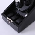 thumbnail image 3 of fuerte de caja de seguridad para enrollador de reloj para 2 relojes automáticos con cerradura digital, acabado en piel sintética jinwen Enrollador de reloj mecánico, 3 of 8