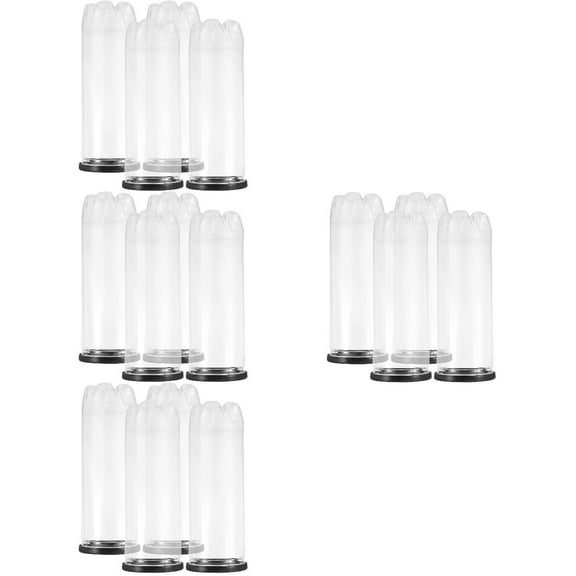 OUNONA 16 pcs  Practical Tennis Balls Container Clear Bottle for Balls Tennis Organizer