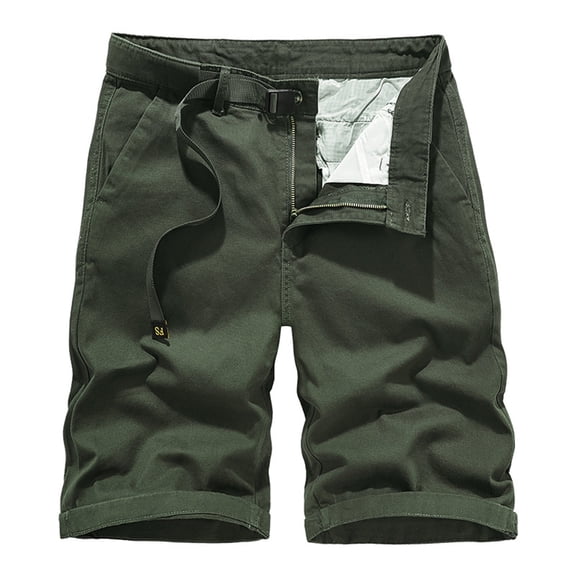 WREESH Men's Cargo Shorts Summer Fashion Solid Color Casual Shorts Athletic Shorts Cargo Shorts Outdoor Workout Shorts Olive Green