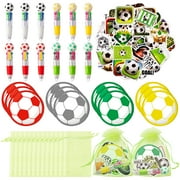 Soccer Stationery Party Gift,Soccer Party Goodie Bag Fillers,12 Set