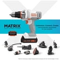 thumbnail image 5 of BLACK+DECKER 20V MAX* MATRIX; Cordless Drill/Driver Kit, White (BDCDMT120WC1FF), 5 of 8