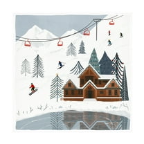 Victoria Barnes 'Ski Slope I' Canvas Art