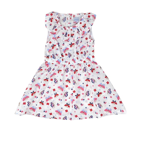 Vestido con Olan en escote Nenuco para bebé 3X años