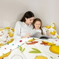 thumbnail image 5 of Castle Fairy Yellow Duck Bedding Comforter Set 2pcs for Boys Girls,Rustic Farmhouse Animal Twin Comforter Sets Microfiber,Cartoon Cute Breathable Bedding Set,Breathable Home Decor,Reversible, 5 of 8