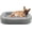 Light Grey, variant on Orthopedic Dog Bed for Medium Dogs, Egg-Crate Memory Foam Pet Bed with Bolster Sides, Waterproof Lining, Removable Washable Cover & Non-Slip Bottom, Brown