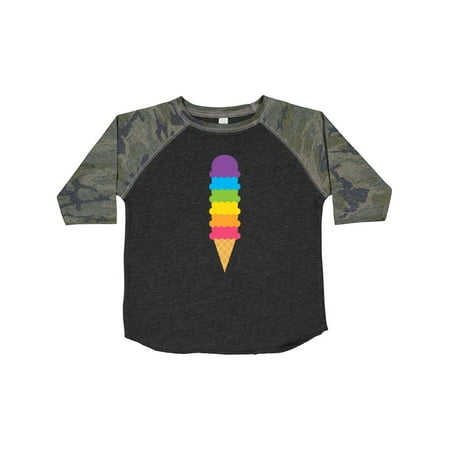 

Inktastic Rainbow Ice Cream 2 Gift Toddler Boy or Toddler Girl T-Shirt