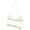 Pink, variant on Wall Hanging Shelf, Wooden Wall Mounted Swing Shelf with Rope toys Ornaments Storage Rack Nordic Organizer for Bedroom Green