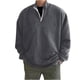 thumbnail image 2 of Sudadera sin capucha para hombre, jersey con media cremallera, camiseta de manga larga, sudadera sin capucha, blusa y camisa de cuello alto de manga larga, blusa para hombre, 2 of 5
