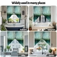 thumbnail image 6 of Abstract Street Art Swag Valances for Windows 2 Pack Vintage Green Watercolor Gradient Swag Kitchen Curtains 45 Inches Long Rod Pocket Short Window Treatment for Kitchen Bathroom 36"x45", 6 of 8