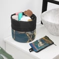thumbnail image 6 of PhooArto Drawstring Cosmetic Bag, Barrel Shaped Portable Travel Makeup Bags, Rainbow Unicorn Painting Large Capacity Waterproof Multifunctional Bucket Toiletry Bag, 6 of 6