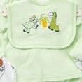 thumbnail image 5 of Gibobby 8Pcs Infant Newborn 6-9 Months Unisex Fall Winter Clothes Sets Jumpsuit+Romper+Tops+Hat+Pants+Bib+Sock Shoses Outfits Set Casual Daily Wear Newborn Gift Layette Outfit Set,Light Green, 5 of 6